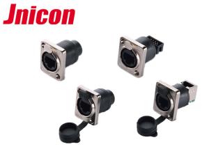 Quality 8 Pin RJ45 Waterproof Connector Metal Housing , IP65 Waterproof Cat5e Connectors wholesale