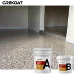 Clear Epoxy Resin Floor Coating Flakes Polyurethane Polyaspartic For Concrete