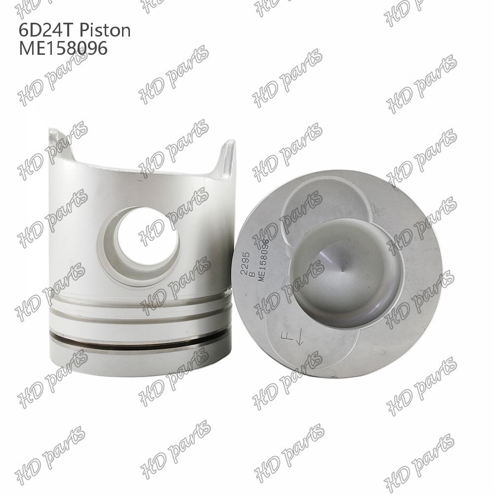 Piston 6D24T Combustion chamber 69mm 3.3 double inclined x3x4mm ME158096 For Mitsubishi Engine Spare Parts