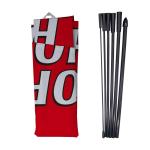 Teardrop Advertising Feather Flag Banner Customized Size Coated Material