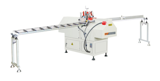 Automatic windows mullion saw/windows and doors making/upvc doors/machinery making windows and doors/best window machine