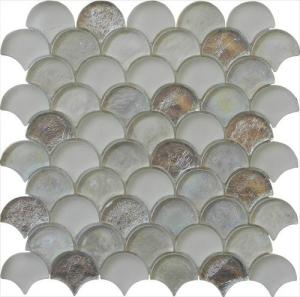 Quality Silver sector series water waving glass mosaic wholesale