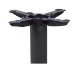 Cast Iron Cross Table bases Black wrinkle powder coated Outdoor bistro table leg