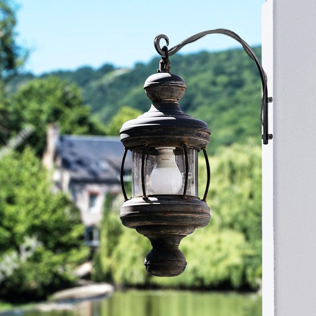 12inch Carbon Steel Plant Hanger Bracket Sturdy and Durable Outdoor Hanging Accessory