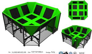Quality 50M2 China Supplier Big Gymnastic Jumping/ Commercial Indoor Trampoline Park/ TUV Kids Jumping Bed wholesale