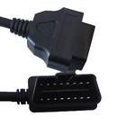 Quality 12V 24V OBD2 Splitter Cable , 16 Pin Male To 3 Pin Female Motorcycle OBD Cable wholesale