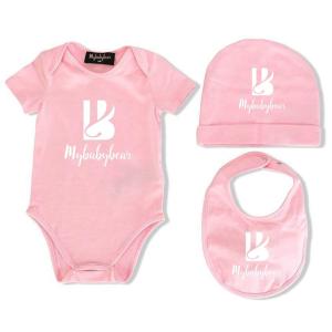 Quality Newborn Baby Clothes Soft Knit Short sleeves boutique Unisex Plain 3pcs Baby Clothing Sets wholesale