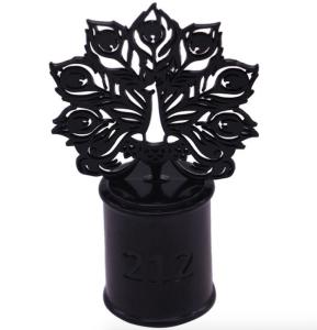 Quality Durable 72mm Height Perfume Bottle Caps Black Color Plating wholesale