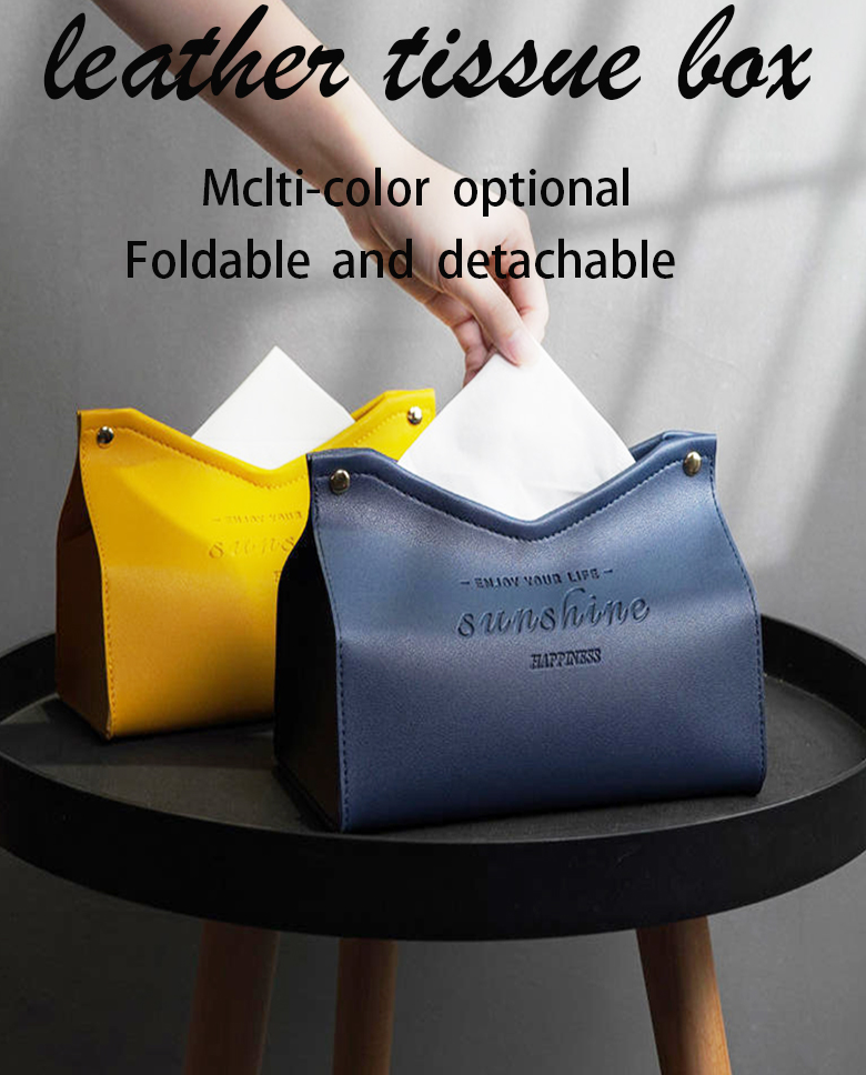 Rectangular Plastic Tissue Box Cover for Luxury Nordic Restaurant in Desktop Space