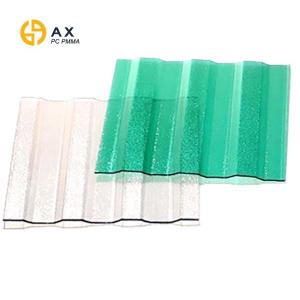 Quality Impact Resistant 4mm Transparent Corrugated Polycarbonate Sheet wholesale