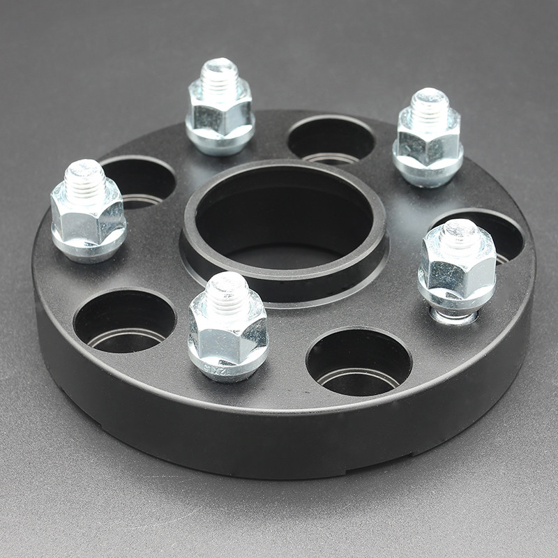 Black Forged Aluminum Wheel Spacers 25mm for TOYOTA YARiS Bolt Pattern 5x114.3