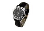 Quartz Movt Leather Wristband Watch , 10ATM Waterproof Classic Leather Watch