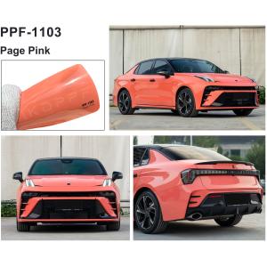 Quality Page Pink Aliphatic TPU Color Paint Protection Film 60inch x53ft PPF Color Wrap Film wholesale