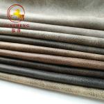 100% Polyester Bronzed Foil Embossed Faux Suede Fabric