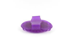 Quality Durable Horse Grooming Curry Comb , Purple Horse Massage Soft Curry Comb wholesale
