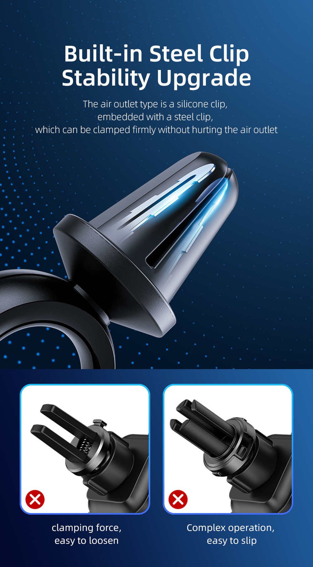 Mirror Magnetic 360 Magnetic Car Phone Holders OEM ODM with 3M Adhesive Paste