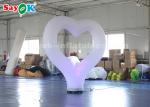 White Inflatable Lighting Decoration Blow Up Heart For Engagement