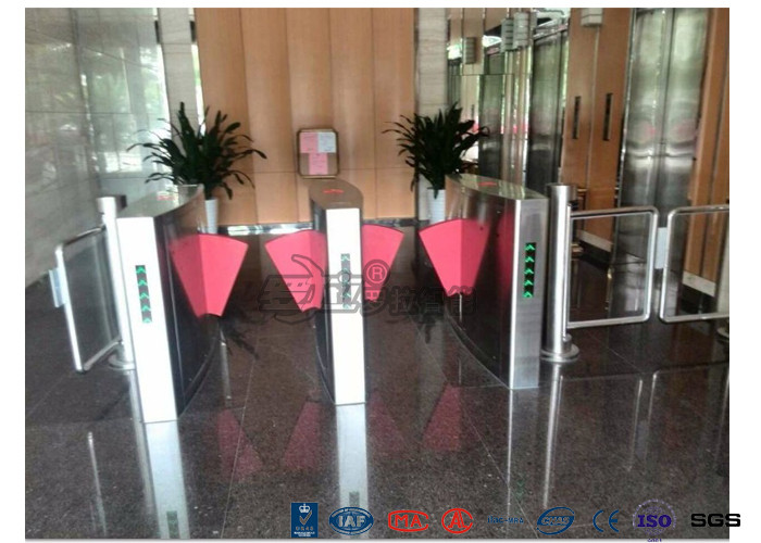 DC24V 20W Flap Barrier Turnstile , Entrance Barrier Gate Card Reader Biometric System