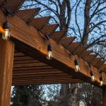 24ft 12 Bulbs Waterproof Shatterproof Outdoor String Lights
