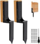 Fence Post Repair Kit, Steel Fence Post Repair Stakes, Fence Post Anchor for