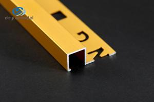 Quality Anodized Aluminium Edge Trim Profiles With Hole Punched 0.7-2mm Thickness wholesale