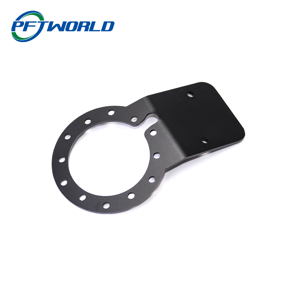 Custom Sheet Metal Bending Services Black Parts Laser Cutting Powder Coating