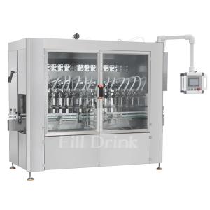 China Oil Liquid Piston Filler 3000BPH Piston Liquid Filling Machine SS304 on sale