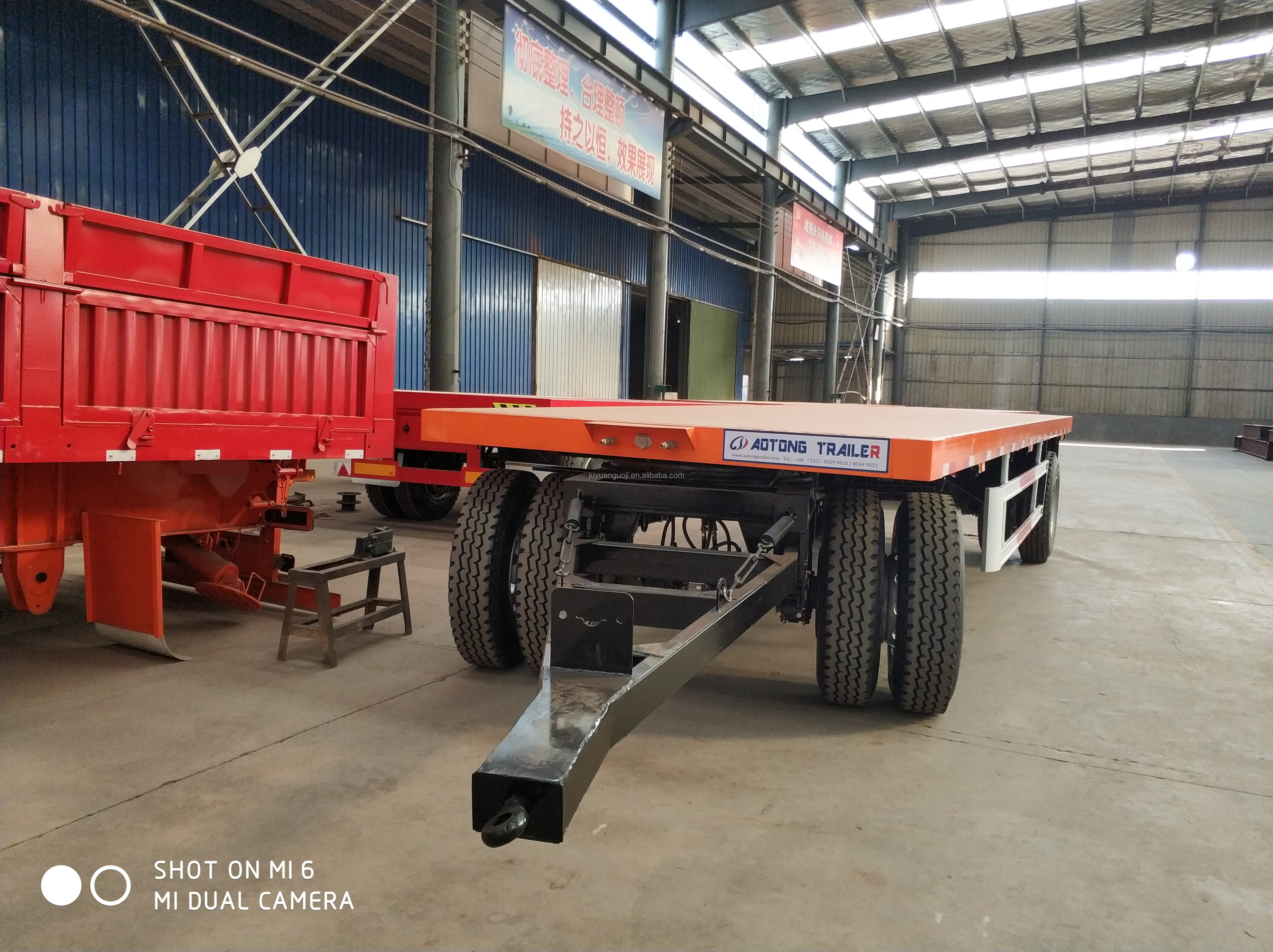 13 Ton Capacity Axle Small Mini Tractor Trailer for Walking Tractor