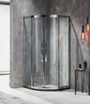 4-8mm Tempered Curved Glass Shower Enclosure With Sliding Roller