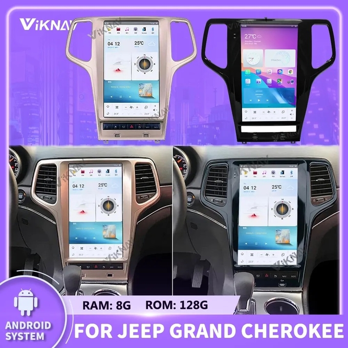 13.6 Inch Touch Screen Stereo For Jeep Grand Cherokee 128G Navigation GPS Multimedia Player Wireless Carplay 4G