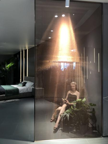 Sliding Door 15mm Metal Mesh Laminated Glass