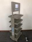 Beverage Bottle Wood Display Stand Beer Display Stand For Grocery Store