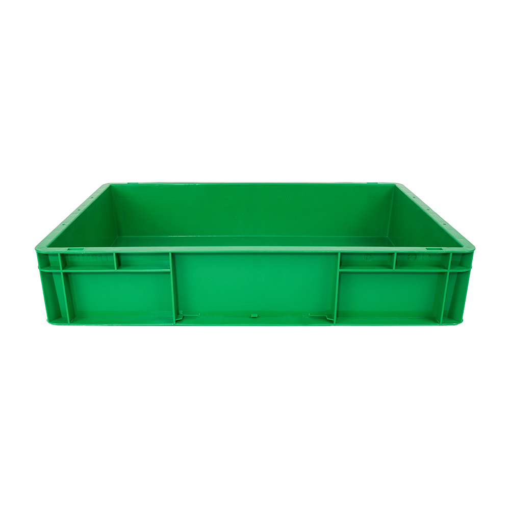 Customized Logo Solid Box Stackable Storage Plastic Warehouse Durable Turnover Crates