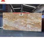 Modern Design Hotel Ornamental White Granite with Gold Veins 20mm Polished Big