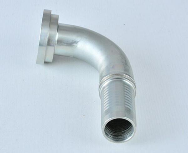 90 Degree SAE Female 6000 Psi Flange Hydraulic Hose Fitting for Pipe Lines