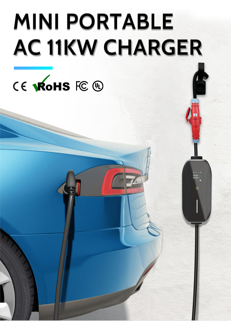 KIWI GBT Type 2 Electric Vehicle Fast Charging Station 16A Portable EV Charger for BYD