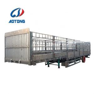 Quality 3 Axles 60 Tons Poultry Grid Positions Semi Trailer with Standard 28Ton Landing Gear wholesale