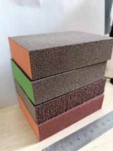 Quality Brown Sanding Block Sponge Fine Aluminum Oxide For Wooden Polishing wholesale