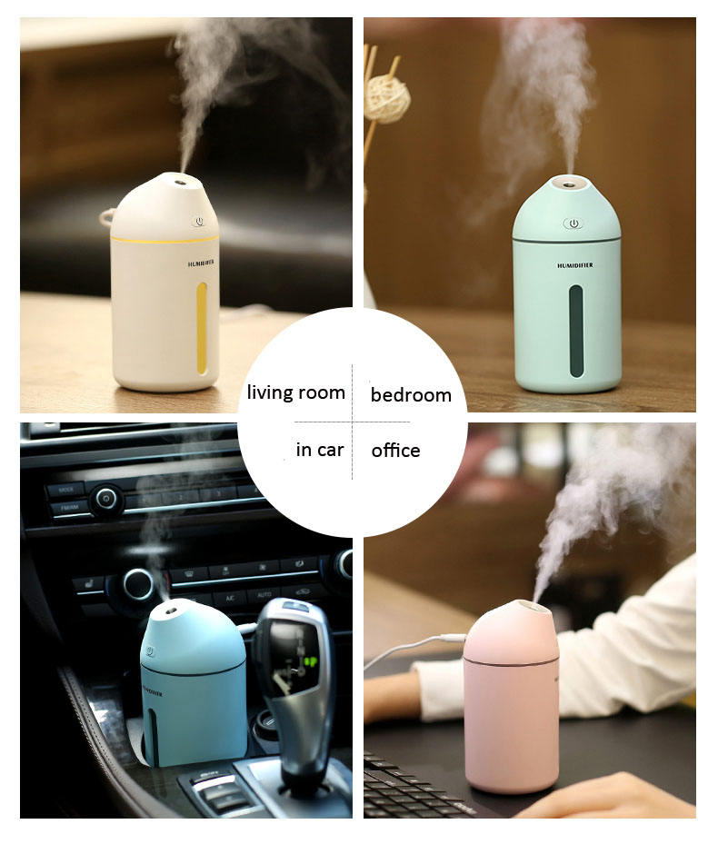 Mini Portable USB Aromatic Ultrasonic Air Humidifier For Car