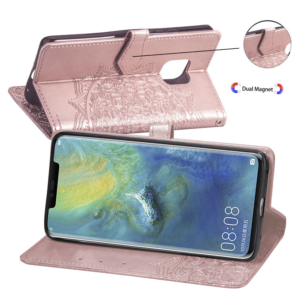 Multi Color Embossed Mandala Phone Flip Case For Samsung A8 2018 J530/J5 pro J2 2018/j2 pro S8plus NOTE8 S7edge note9 S9