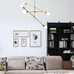 Modern Decoration Pendant Hanging gold Iron Cage Hanging Lamp