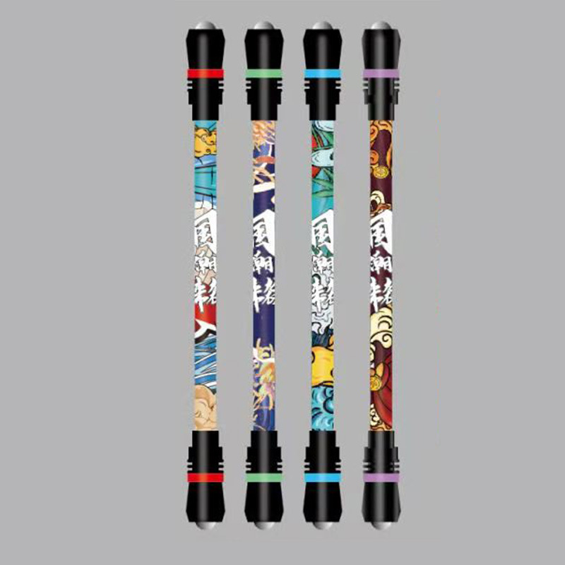 2022 Multi-Function Office Writing Pen Ballpoint Class Spinning Plastic Gift Refills