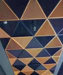 1mm Triangular Metal Ceiling Tiles Perforated Aluminium ISO9001