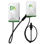 7KW 11KW 22KW Silver Column Type Single Gun Electric Vehicle AC Charging Pile