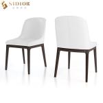 Classic Ultra Modern Dining Chairs 51cm Length Solid Wood Upholstered Chair
