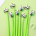 0.5mm Cute Panda Creative Gel Ink Pen Student Stationery Silicone Gel Pen