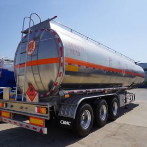 Quality Lightweight Fuel 3 BPW Axle 46m3 Aluminum Tanker Trailer wholesale