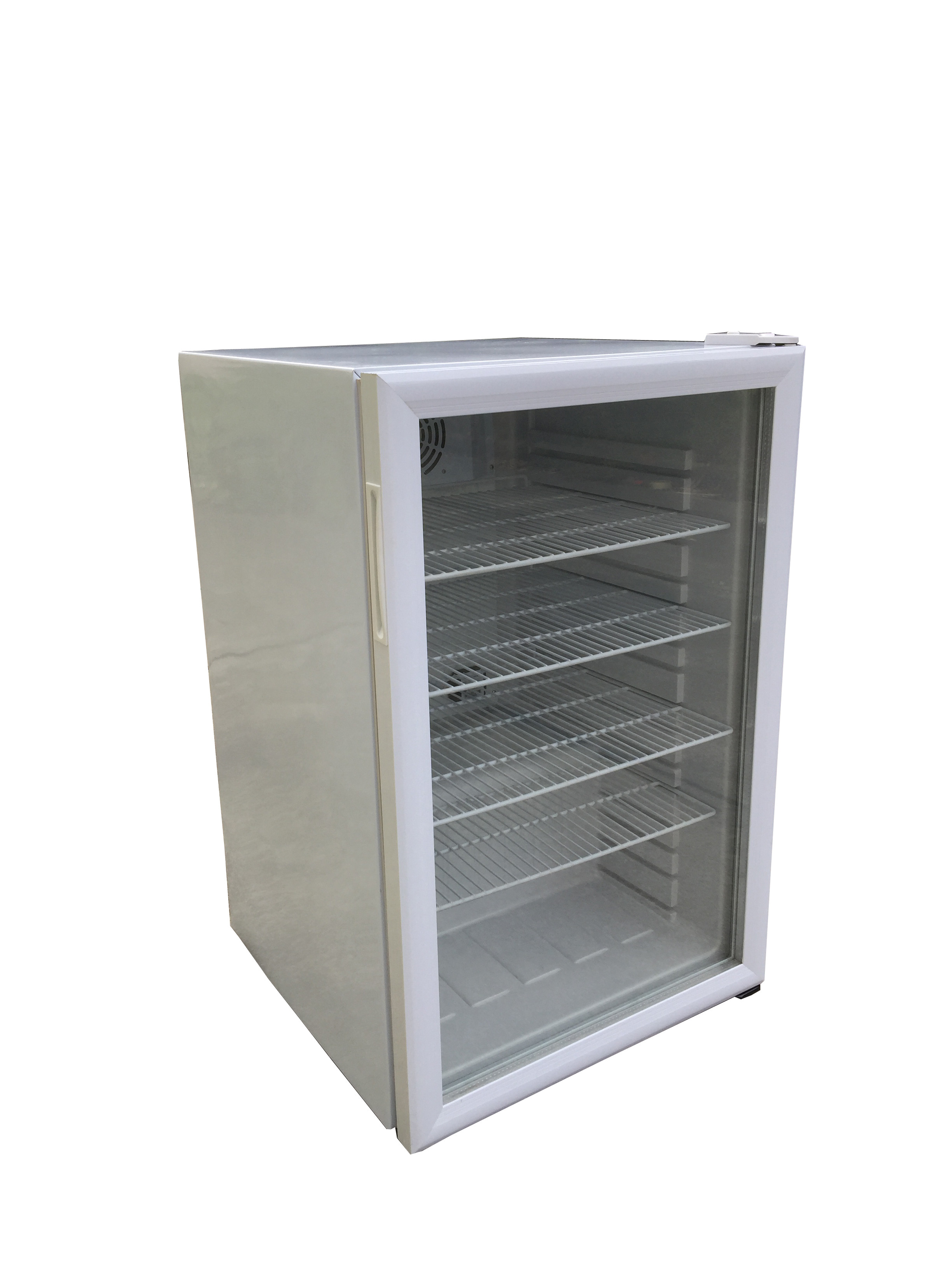 130L bar use beverage vertical cold drink small display fridge with glass door front SC130