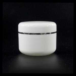 Quality Slik Screen Printing Plastic Cosmetic Containers Hot Stamping With Silver Line wholesale