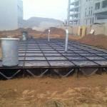 Hot Dipped Galvanized Underground Water Tank Non Leakage Black Color Durable